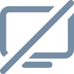 Desktop Slash SVG Icon